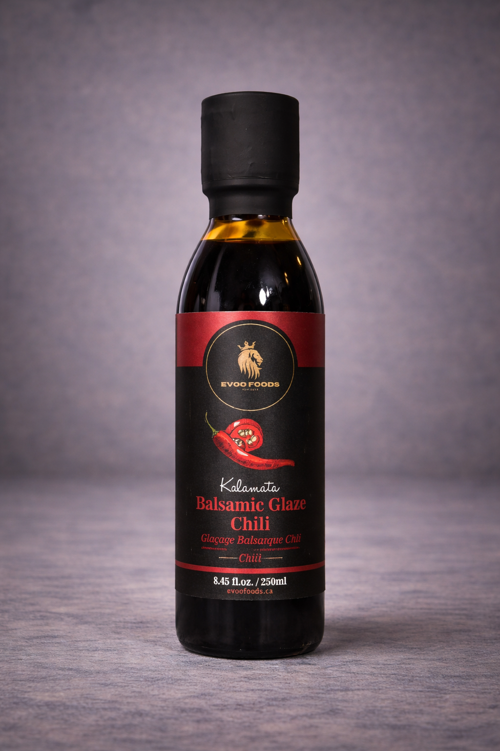 Premium Chili Balsamic Glaze 250 mL – Product of Greece | EVOO Foods