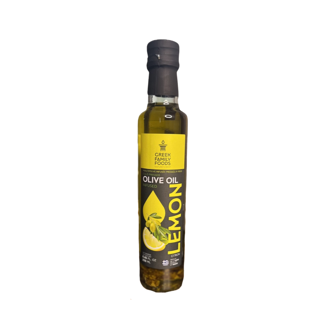Lemon-Infused Extra Virgin Olive Oil – 250 ml