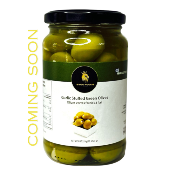 EVOO Foods Garlic Stuffed Green Olives