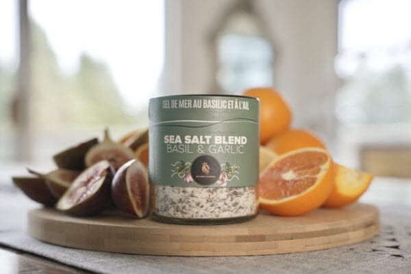 Sea Salt Blend Basil & Garlic 200 G - Product of Greece
